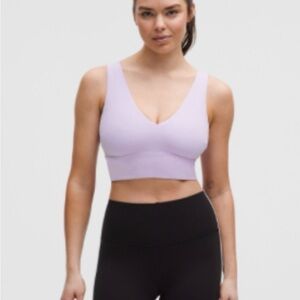 lululemon Align V-Neck Bra DDD/G in Lavender Frost